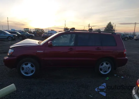 2004 Toyota Highlander Limited V6 z USA, uszkodzony, nr VIN JTEEP21A340054947